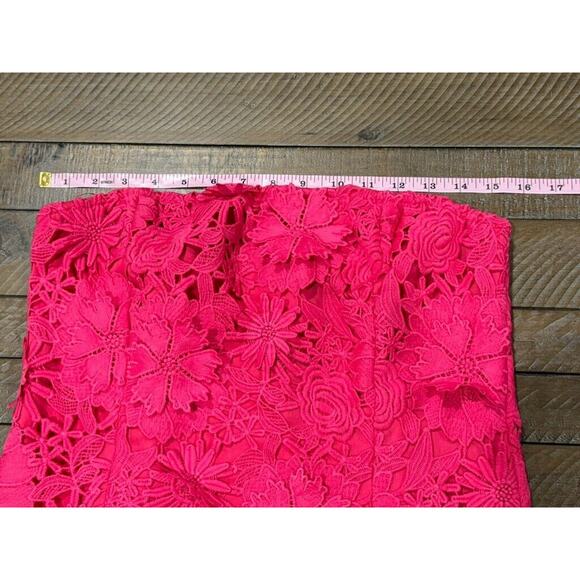 VICI Madelyn Embroidered Floral Strapless MINI Dress -Worn Once- Women's Size L - Picture 7 of 11